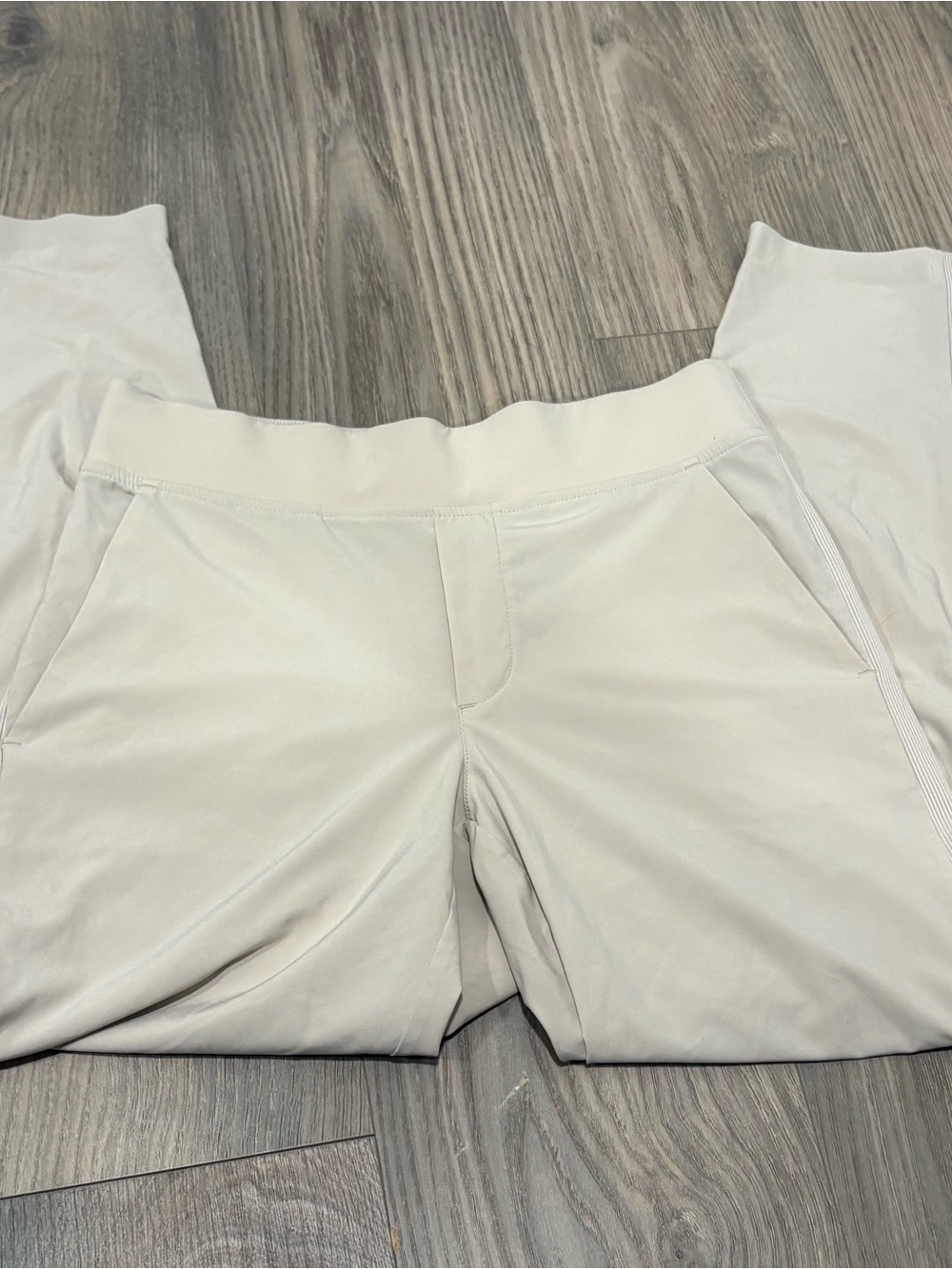 Athleta- Women's Beige Pull-On Performance Pants